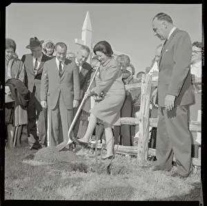 Lady Bird Johnson Planting Rose