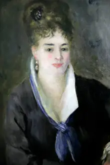 Keywording Prints: Lady in Black, 1876. Artist: Pierre-Auguste Renoir