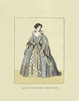 Fashon Prints: Lady of the Court - About 1570