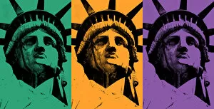 Statue Of Liberty Gallery: Lady Liberty (triad of secondary colors)
