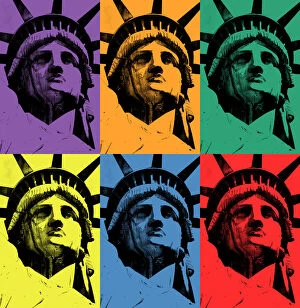 Liberty Enlightening the World Gallery: Lady Liberty (triads of primary and secondary colors)