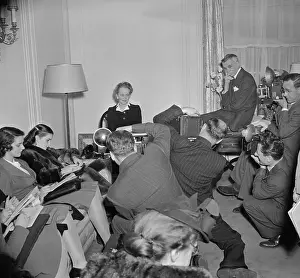 Lady Nancy Astor Being Interviewed by the Press