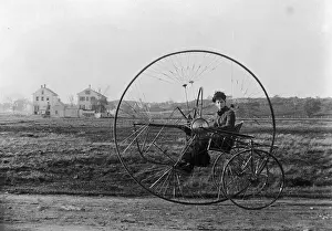 Lady Riding Oldreive's New Tricycle