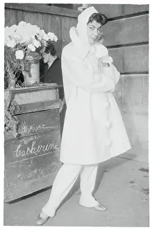 Lady Skier Wearing Jacket