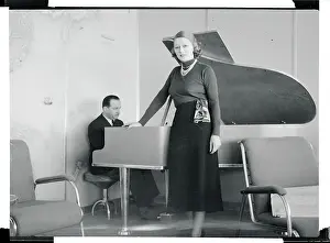 Lady Wilkins Singing By Piano