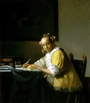 Realism Prints: Lady Writing Letter By Vermeer