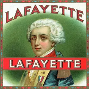 Nobles Prints: Lafayette Cigar Box Label
