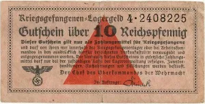 Banknote Prints: Lagergeld, prisoner of war camp money