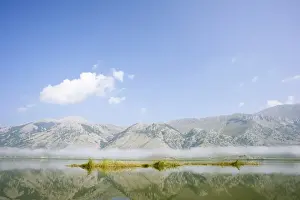 Lakeland Prints: Lago del Matese lake in the Parco del Matese regional park