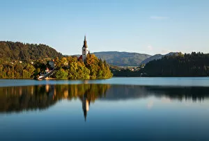 Images Dated 18th August 2011: Lake Bled Romance