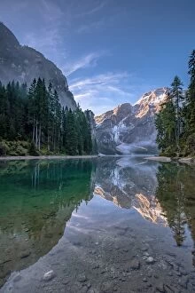 Images Dated 25th September 2015: Lake Braies Dolomite Alps Italy