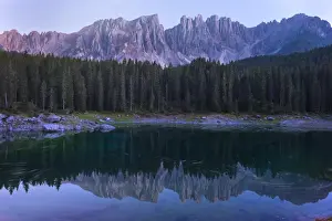 Lake Carezza and Latemar