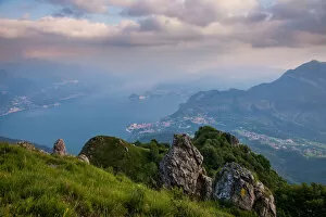 Viewpoint Gallery: Lake como view from Pizzo Coppa on mountain Grona