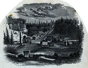 Lake Superior Prints: Lake Superior Copper Mine; Illustration