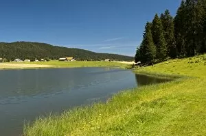 Images Dated 26th June 2011: Lake Tailleres, Lac des Tailleres in summer, in the Vallee de la Brevine, La Brevine Valley