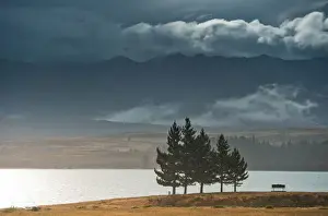 Lake Tekapo while raining