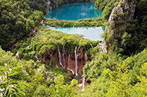 Lika Senj County Prints: Lake and waterfalls - Plitvice Lakes