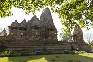 Circa 9th Century Prints: Lakshmana Temple, Khajuraho Temples, Chhatarpur District, Madhya Pradesh, India