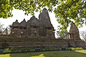 Circa 9th Century Prints: Lakshmana Temple, Khajuraho Temples, Chhatarpur District, Madhya Pradesh, India