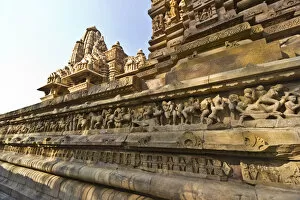 Images Dated 25th December 2015: Lakshmana Temple, Khajuraho Temples, Chhatarpur District, Madhya Pradesh, India