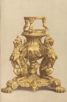 Images Dated 6th July 2010: Lamp-Stand In Gilt Bronze