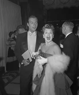 Lana Turner with Husband and Mouth Open