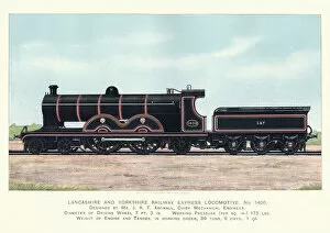 Images Dated 12th July 2017: Lancashire and Yorkshire Railway Express Locomotive, 1899
