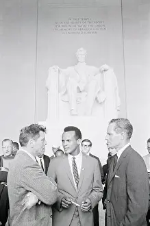 Lancaster, Belafonte, and Heston at March on Washington
