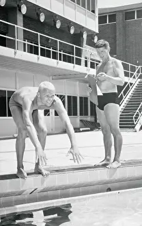 Lance Larson Training with His Coach