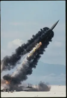 New Mexico Prints: Lance Missile Rocketing into the Sky