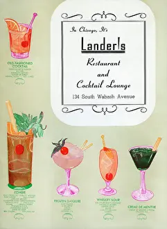 Illinois Prints: Lander's Restaurant and Cocktail Lounge 1