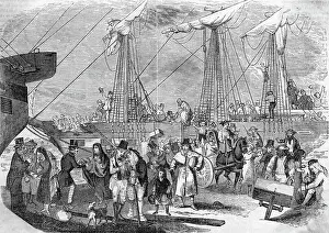Emigrant Prints: Landing Of Emigrants From Ship Kossuth
