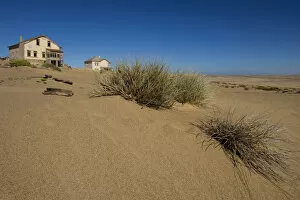 Landscape of the Abandoned Houses of the Mining Ghost Town of Kolmanskop, Luderitz, Namibia