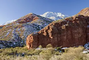landscape of the argentinian andes