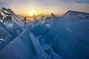 Images Dated 12th March 2016: Landscape of frozen Baikal lake