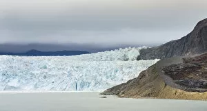 Images Dated 31st August 2017: Landscape with Glacier Eqip (Eqip Sermia), Oqaatsut, Avannaata, Greenland, Denmark