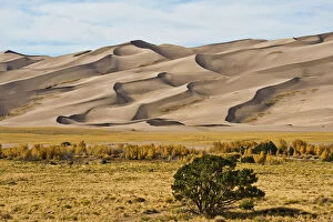 Images Dated 14th October 2016: Landscape of Great Sand Dunes National Park and Preserve, Alamosa, Colorado, USA
