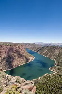 Landscape with Green river, Flaming Gorge National Recreation Area, Utah, USA