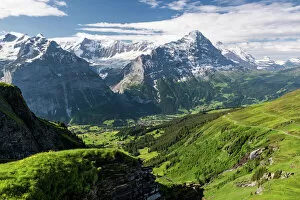 Landscape of the Grindelwald-First hiking route
