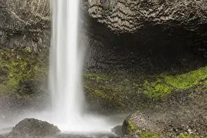 Landscape with Latourell Falls, Columbia River Gorge area, Oregon, USA