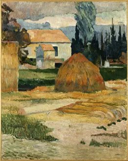 Images Dated 31st October 2015: Landscape near Arles 1888 by Paul Gauguin