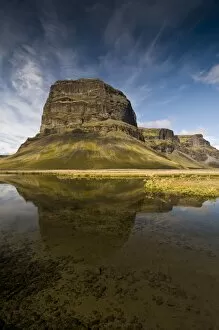 Mirrored Gallery: Landscape near Skaftafell National Park, southwest coast, Iceland, Scandinavia, Europe