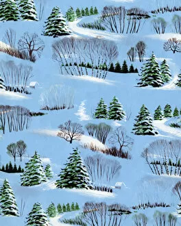 Pattern Artwork Illustrations Gallery: Landscape Pattern