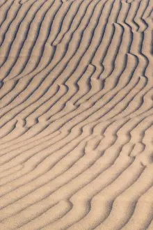 Landscape with sand dunes and clouds, Mojave Trails National Monument, California, USA