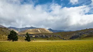 Images Dated 23rd April 2016: Landscape scene of Castle hill, South Island, New Zealand