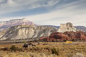 Fell Prints: Landscape on the Skutumpah Road, Utah, USA, America