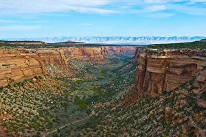Images Dated 17th October 2015: Landscape of Ute Canyon, Colorado National Monument, Vistas along Rim Rock Drive, Grand Junction