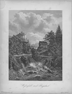 Lac0051 Prints: A Landscape With Waterfall