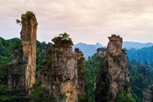 Images Dated 18th May 2017: The Landscape of Zhangjiajie National Forest Park, Hunan, China