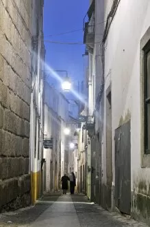Portuguese Gallery: Lane at night, Evora, UNESCO World Heritage Site, Alentejo, Portugal, Europe